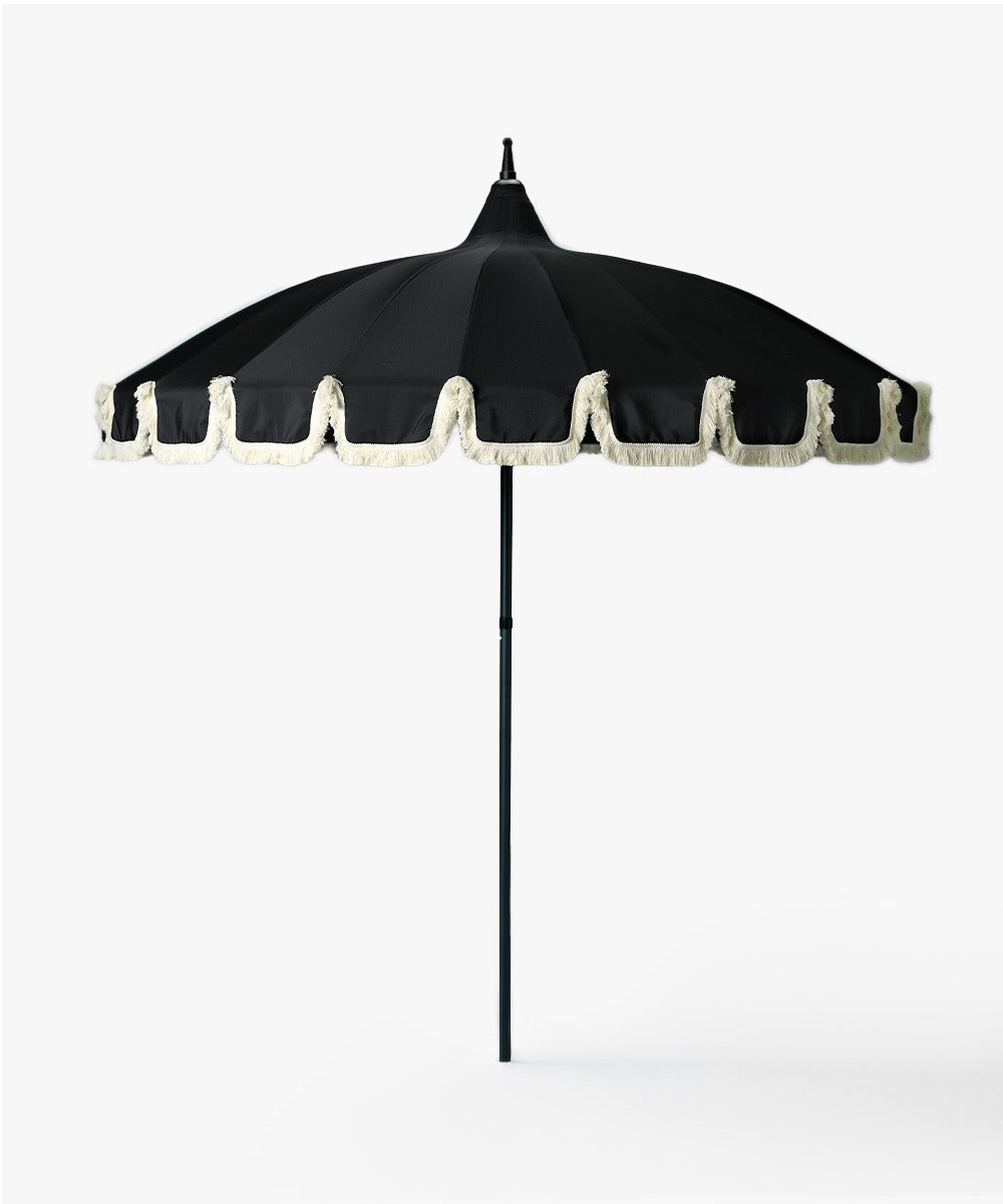 Parasol Black Fringe