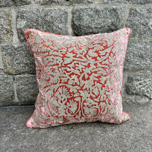 Cushion Deluxe Embroidery Gina Rose Bisque 40x40cm