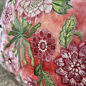 Cushion Bouquet Embroidery Shaded Rose 30x40cm