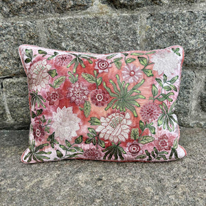 Cushion Bouquet Embroidery Shaded Rose 30x40cm