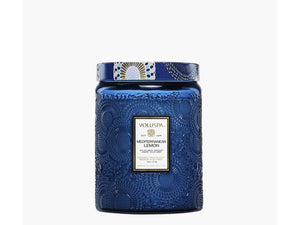 Mediterranean Lemon Large Glass Jar