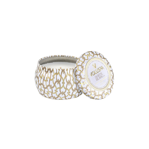 Suede Blanc Mini Tin Candle