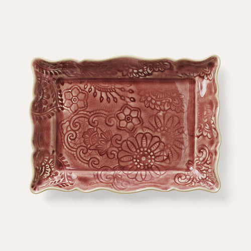 Appetizer Plate Old Rose 2-pack