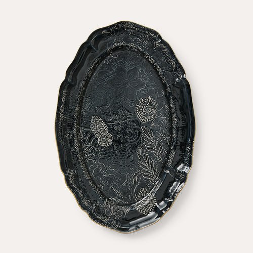 Large Oval Serving Plate Thunder