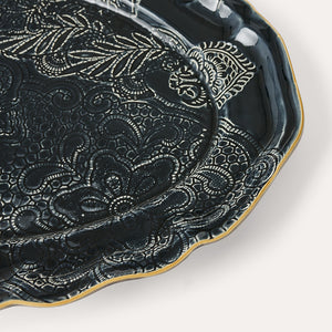 Large Oval Serving Plate Thunder