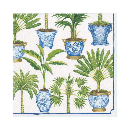 Paper Napkin Potted Palms Lunch