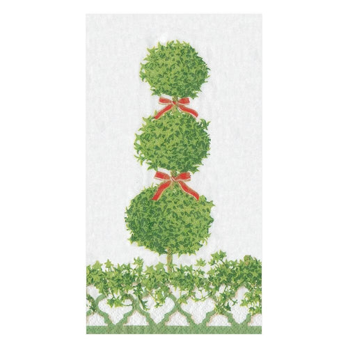 Paper Napkin Topiaries Green Border Buffé