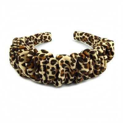 Diadem Leopard Scrunchy