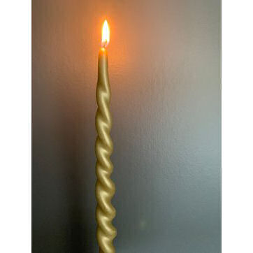 Twisted Candle Gold In a Pair