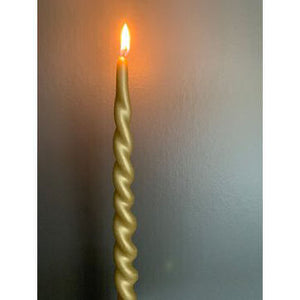 Twisted Candle Gold In a Pair