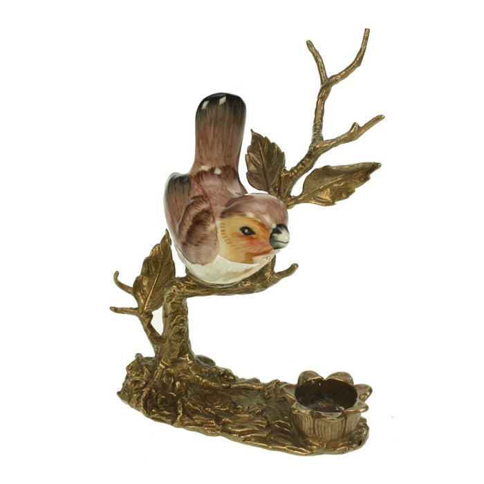 Tealight holder Bird on branch