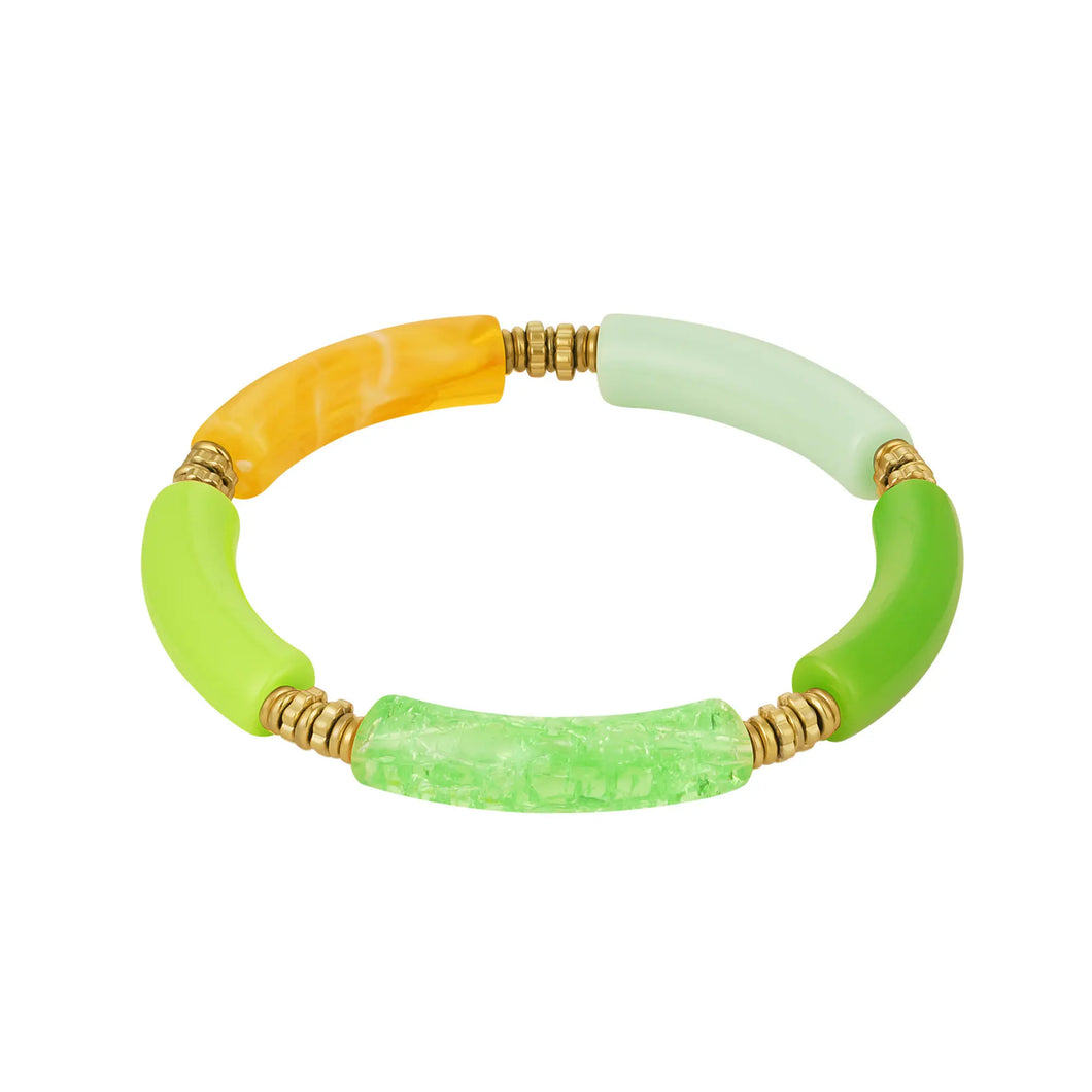 Tube Bracelet Spring Lettuce