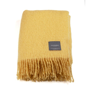 Mohair Blanket - Golden Yellow