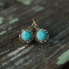 Ladda bild till bildvisaren Vintage Earring Matte Turquoise