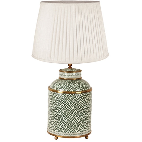 Tea Caddie Lamp Green