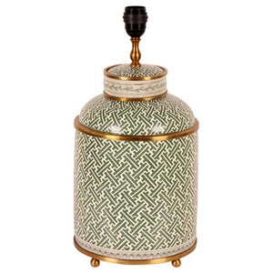 Tea Caddie Lamp Green