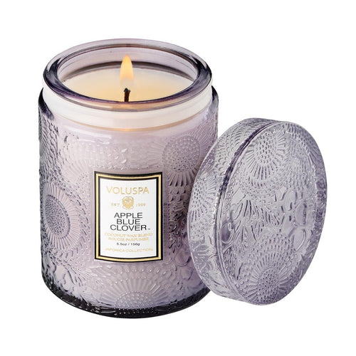 Apple Blue Clover Small Jar Candle
