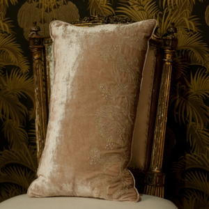 Cushion Antique Rose Illusion Embrodery