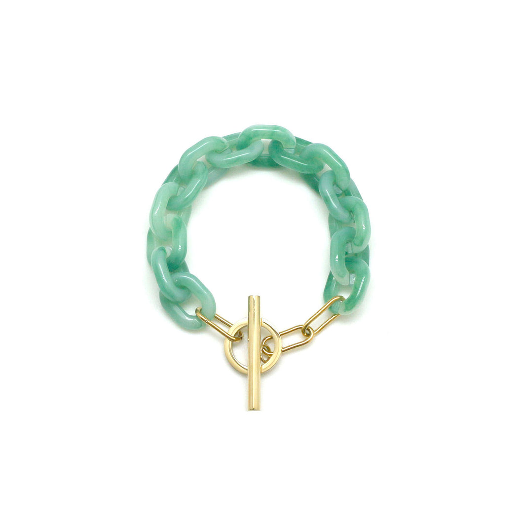 Bracelet Fermoir Aqua Green