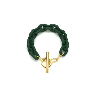 Bracelet Fermoir Dark Green