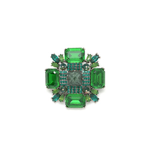Brosch Croix Emerald