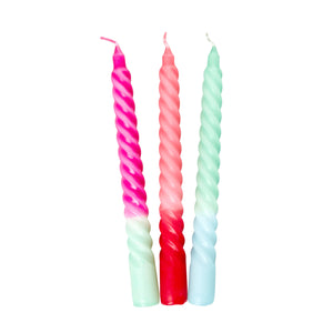 Twisted Candles Multi Pink