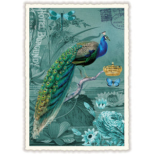 Carte Postale Turquoise Peacock