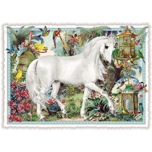 Carte Postale White Horse