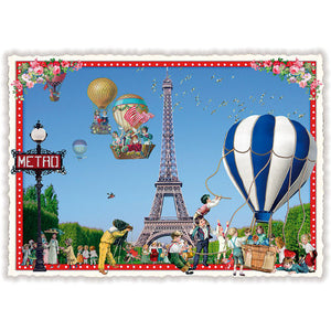 Carte Postale Paris Balloons