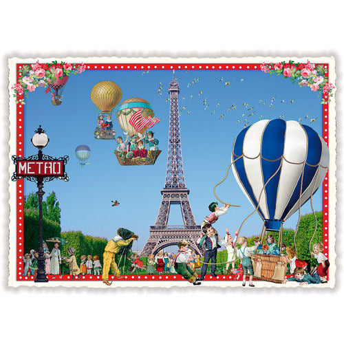 Carte Postale Paris Balloons