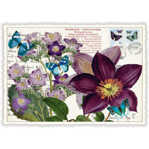 Carte Postale Purple Clematis