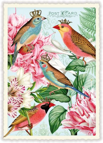 Carte Postale Flower Song Birds
