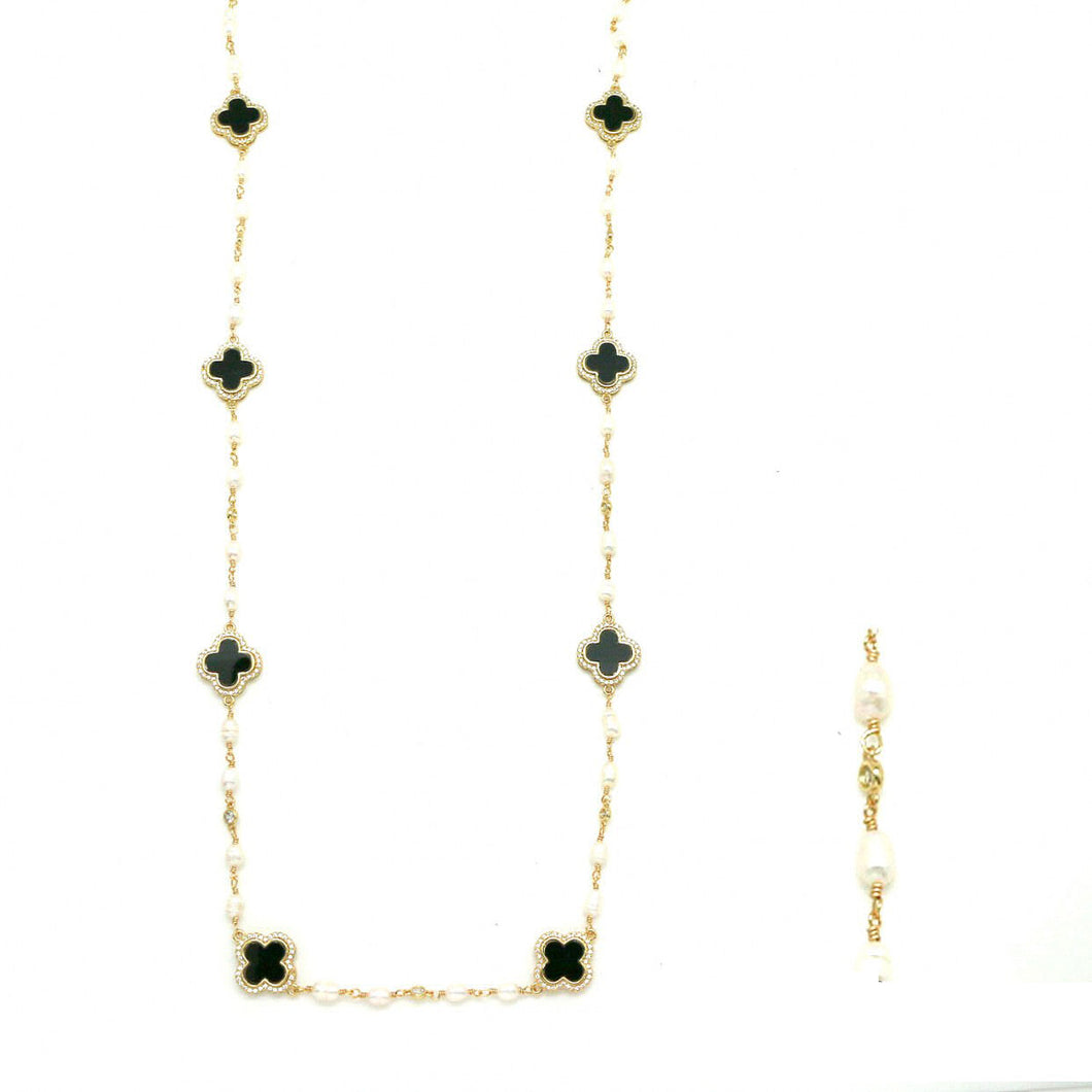 Necklace Cross Nero